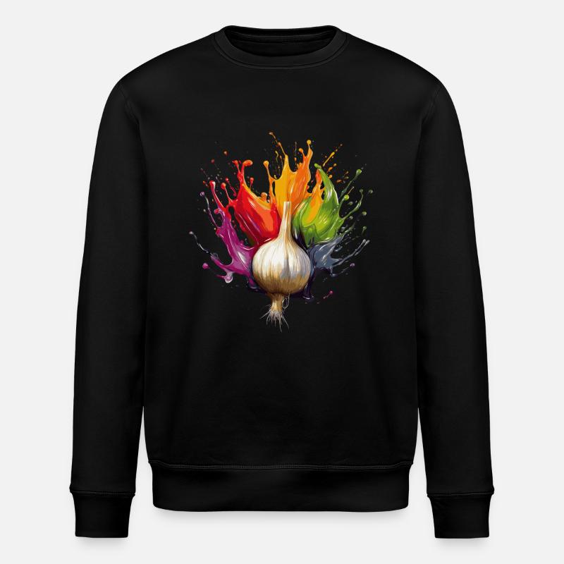 Garlic - Stanley/Stella ROLLER Unisex Organic Sweatshirt - black