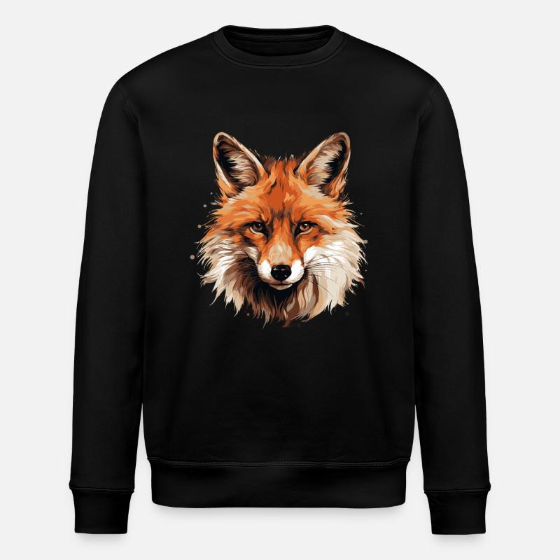 Rotfuchs - Stanley/Stella Unisex Bio-Sweatshirt ROLLER - Schwarz