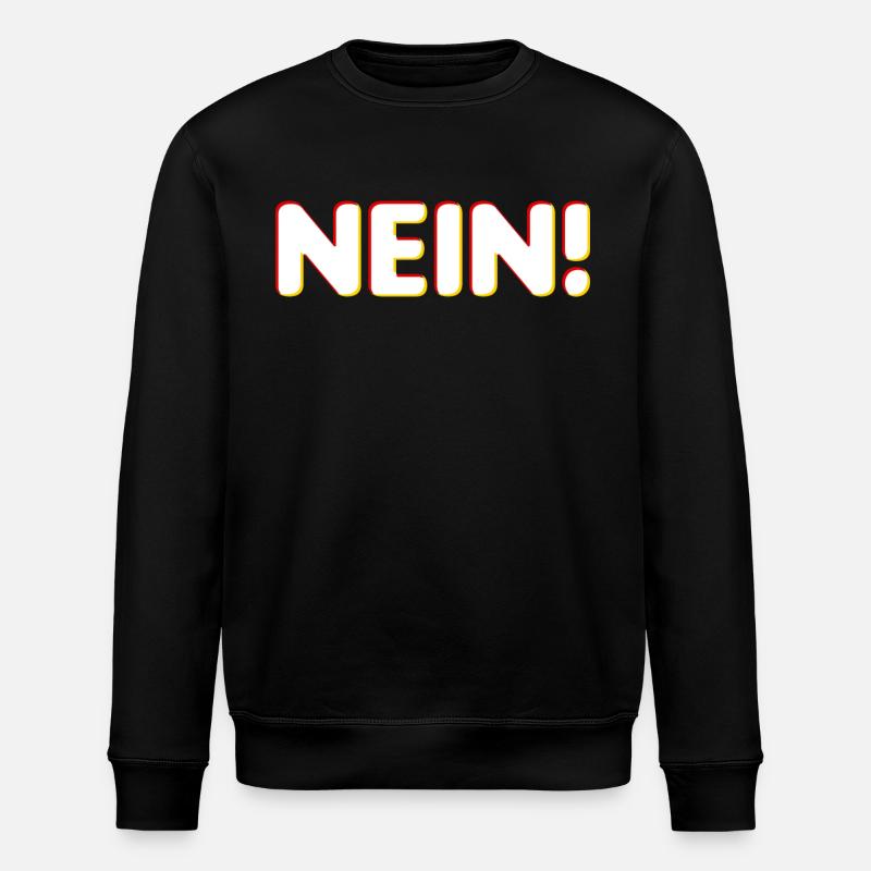 Nein Graphic - Stanley/Stella ROLLER Unisex Organic Sweatshirt - black