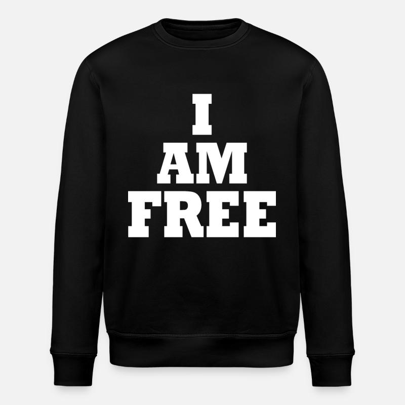 I am free - Sweat bio ROLLER Stanley/Stella Unisexe - noir