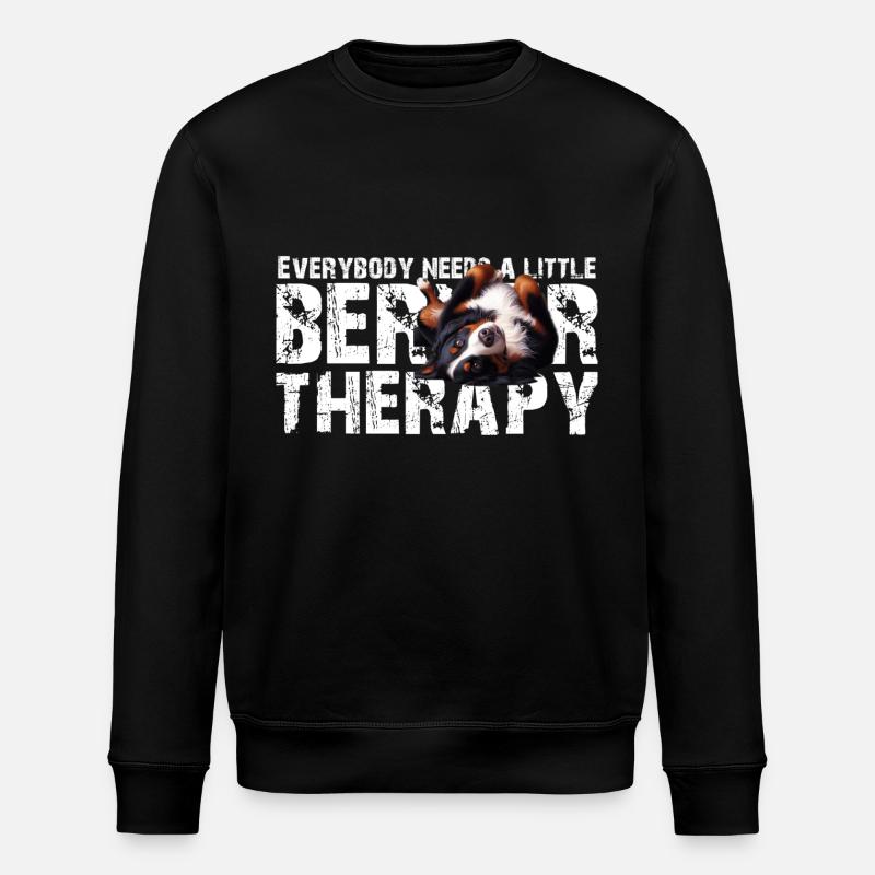 Bernese mountain dog - Stanley/Stella ROLLER Unisex Organic Sweatshirt - black
