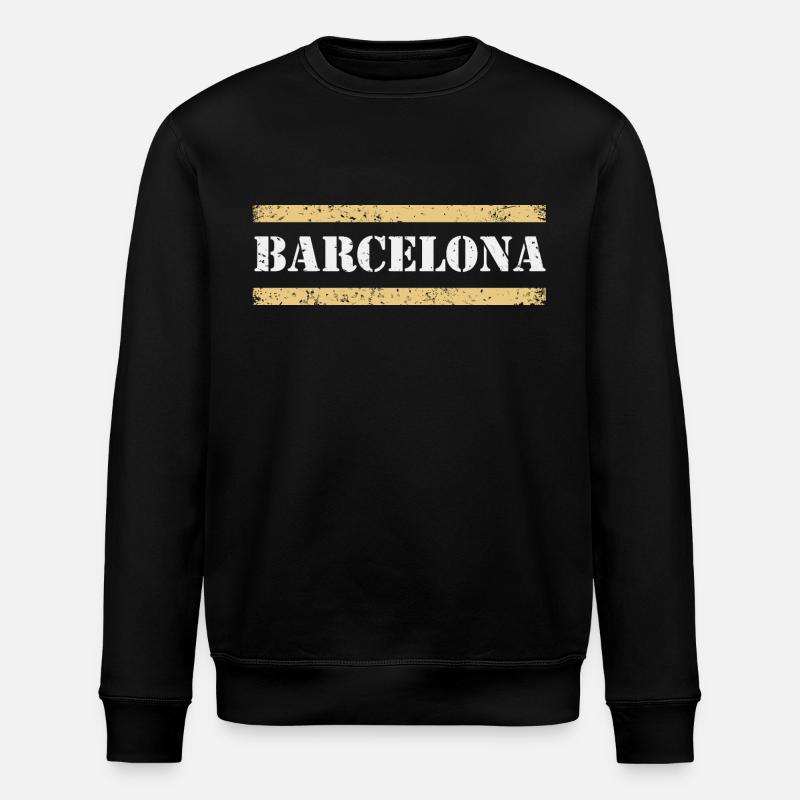 Barcelone - Sweat bio ROLLER Stanley/Stella Unisexe - noir
