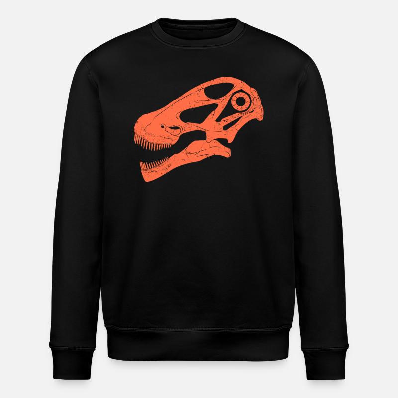 Argentinosaurus Fossil Schädel - Stanley/Stella Unisex Bio-Sweatshirt ROLLER - Schwarz
