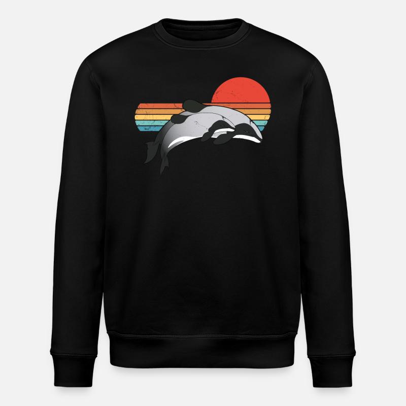 Neuseeland Maui Delfin - Stanley/Stella Unisex Bio-Sweatshirt ROLLER - Schwarz