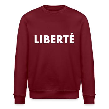 Liberté - Sweat bio ROLLER Stanley/Stella Unisexe - bordeaux - Devant - Nik (191cm)