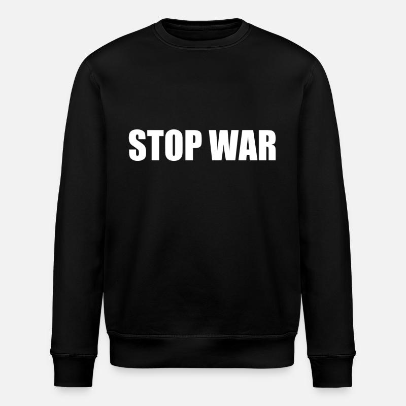 Stop war - Stanley/Stella ROLLER Unisex Organic Sweatshirt - black