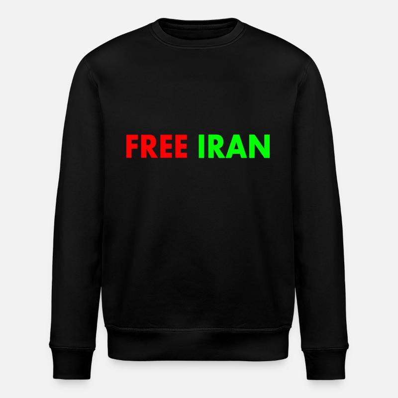 Free iran - Stanley/Stella Unisex Bio-Sweatshirt ROLLER - Schwarz