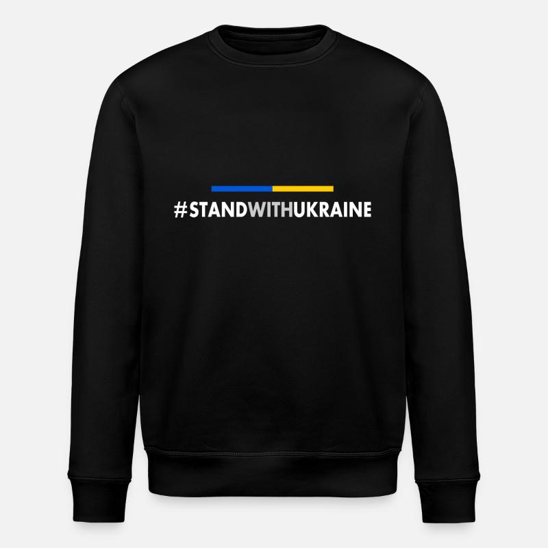 Stand with ukraine - Stanley/Stella ROLLER Unisex Organic Sweatshirt - black