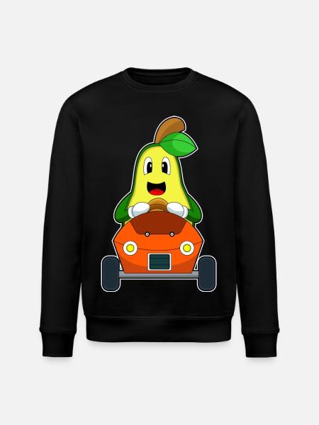 Avocado Car - Stanley/Stella ROLLER Unisex Organic Sweatshirt - black
