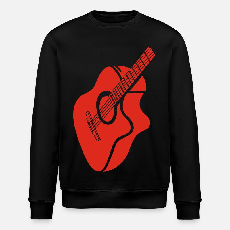 Rote Gitarre - Stanley/Stella Unisex Bio-Sweatshirt ROLLER - Schwarz
