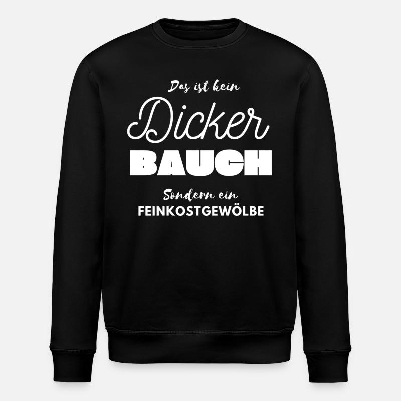 Dicke Bauch Feinkost Gewölbe - Stanley/Stella Unisex Bio-Sweatshirt ROLLER - Schwarz