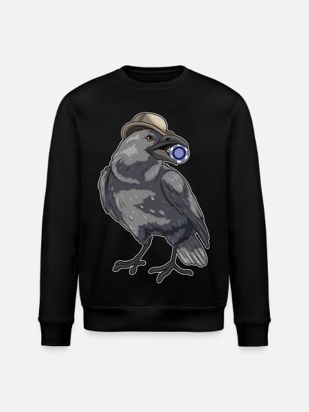 Crow Poker Poker Chips - Stanley/Stella ROLLER Unisex Organic Sweatshirt - black