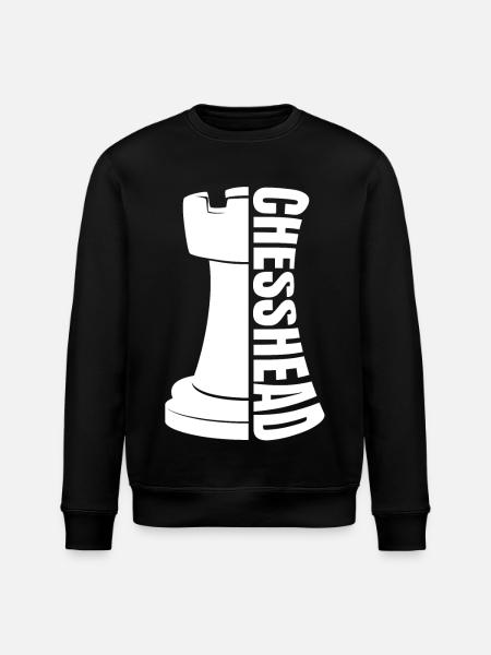 Checkmate Chess King Illustration - Stanley/Stella ROLLER Unisex Organic Sweatshirt - black