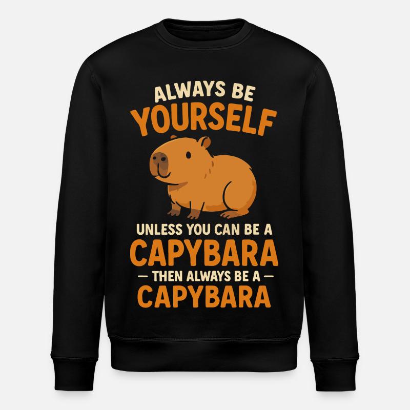 Capybara - Stanley/Stella ROLLER Unisex Organic Sweatshirt - black