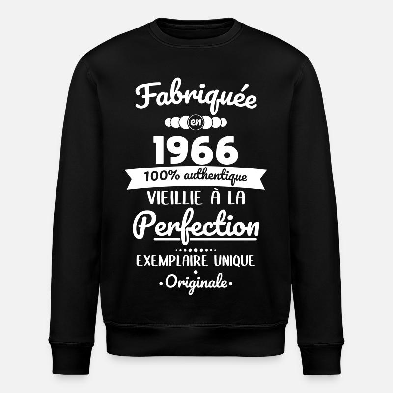 Hergestellt 1966 – Perfekt gereift - Stanley/Stella Unisex Bio-Sweatshirt ROLLER - Schwarz
