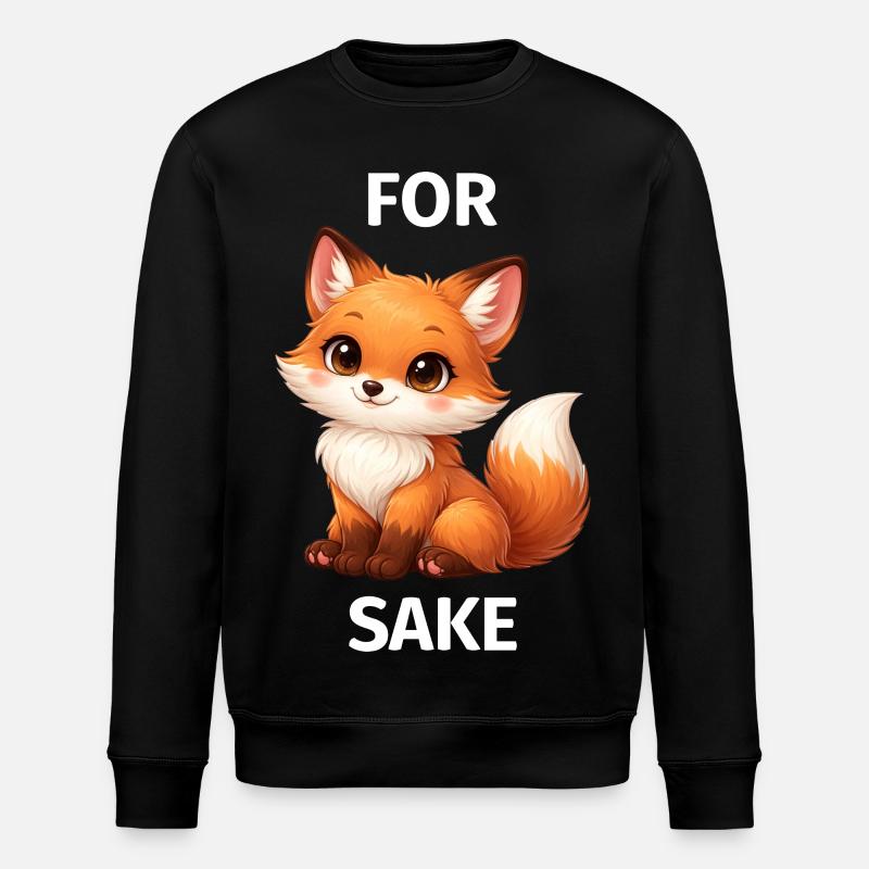 Um Fox' Willen - Stanley/Stella Unisex Bio-Sweatshirt ROLLER - Schwarz