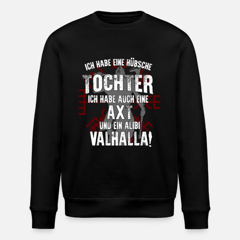 Wikinger - Stanley/Stella Unisex Bio-Sweatshirt ROLLER - Schwarz