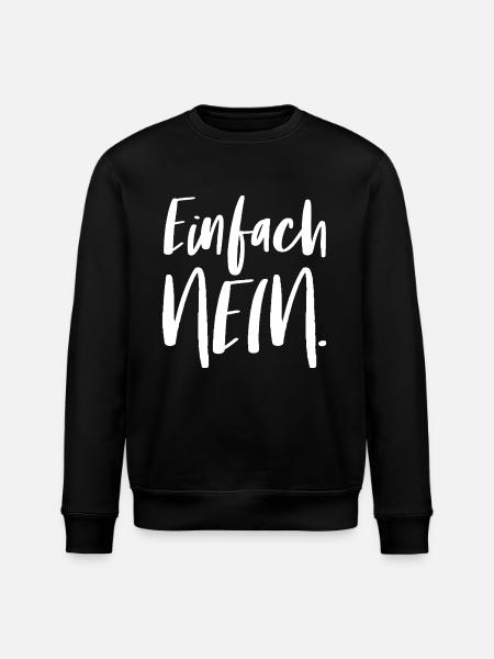 Einfach Nein - Stanley/Stella Unisex Bio-Sweatshirt ROLLER - Schwarz