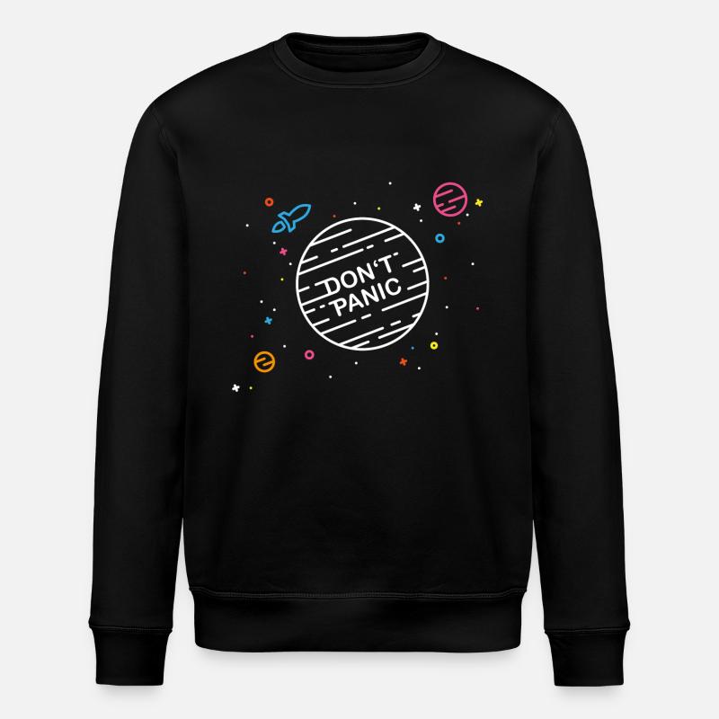 Do not panic - Stanley/Stella ROLLER Unisex Organic Sweatshirt - black