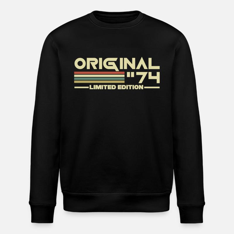 1974 - Stanley/Stella Unisex Bio-Sweatshirt ROLLER - Schwarz
