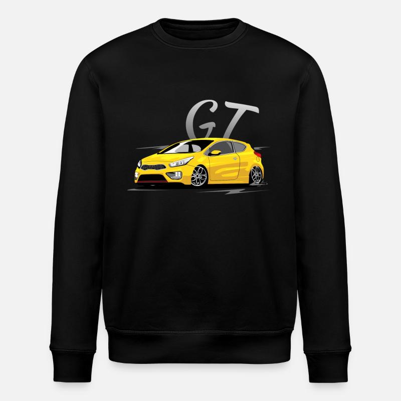Ceed GT yellow - Stanley/Stella ROLLER Unisex Organic Sweatshirt - black