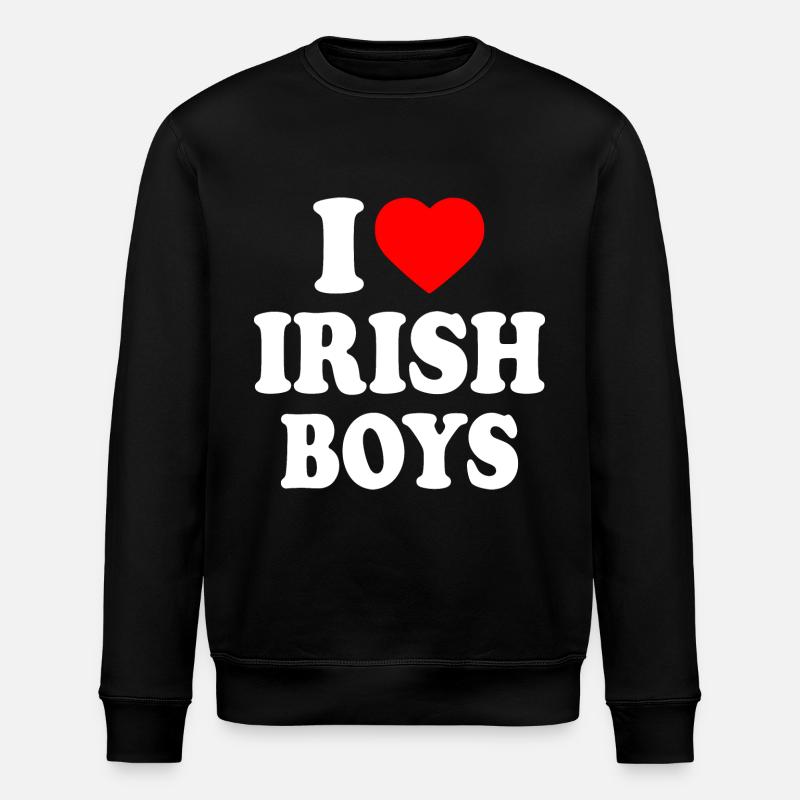I love irish boys - Sweat bio ROLLER Stanley/Stella Unisexe - noir