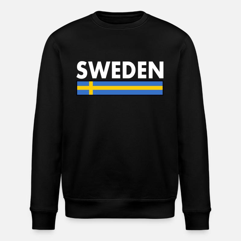 Schweden - Stanley/Stella Unisex Bio-Sweatshirt ROLLER - Schwarz