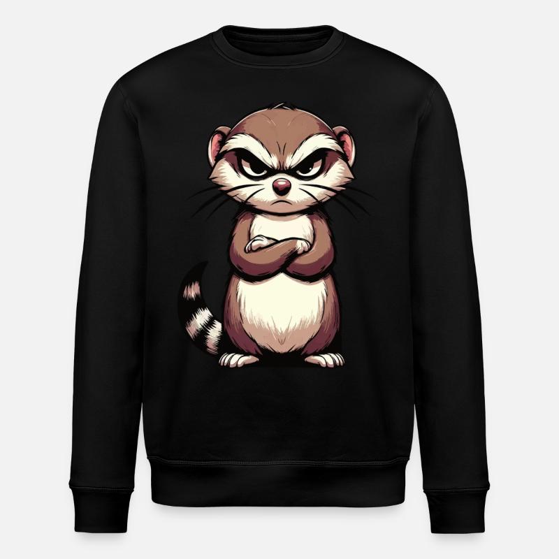 Frettchen Frettchenhalter Frettchenbesitzer - Stanley/Stella Unisex Bio-Sweatshirt ROLLER - Schwarz