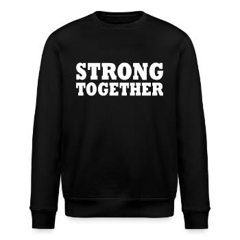Strong together - Stanley/Stella Unisex Bio-Sweatshirt ROLLER - Schwarz - Vorne - Nik (191cm)