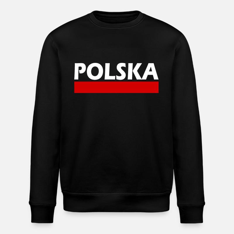 Polska - Sweat bio ROLLER Stanley/Stella Unisexe - noir