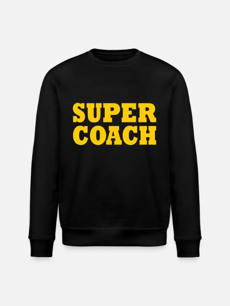 Super coach - Stanley/Stella ROLLER Unisex Organic Sweatshirt - black