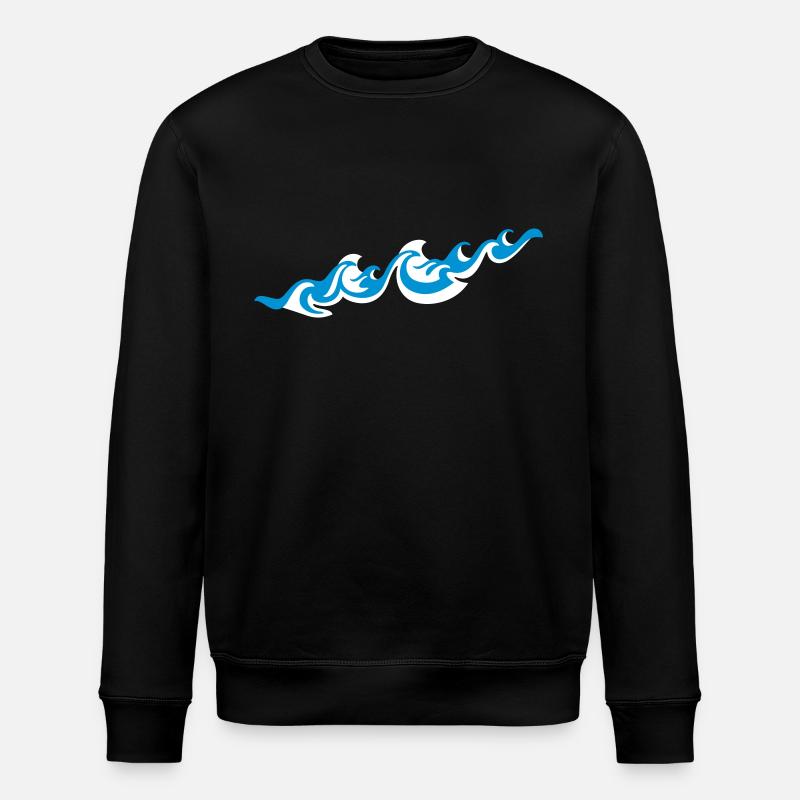 Waves 2C - Stanley/Stella Unisex Bio-Sweatshirt ROLLER - Schwarz