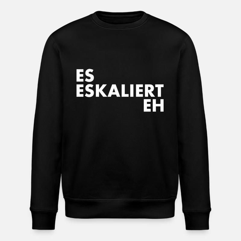 Es eskaliert eh - Stanley/Stella Unisex Bio-Sweatshirt ROLLER - Schwarz