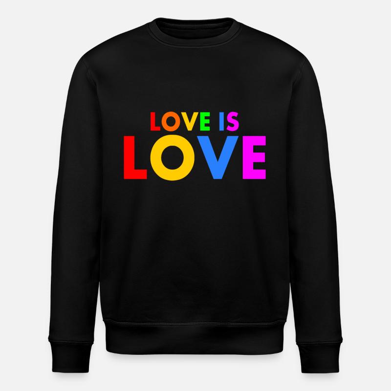 Love is love - Sweat bio ROLLER Stanley/Stella Unisexe - noir