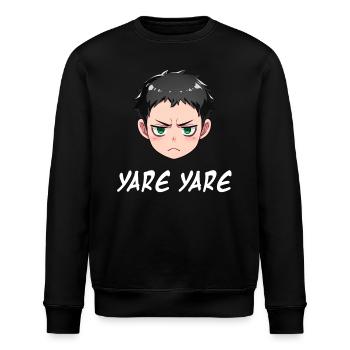 Annoyed Anime Emoji Yare Yare - Chemise Anime - Sweat bio ROLLER Stanley/Stella Unisexe - noir - Devant - Nik (191cm)