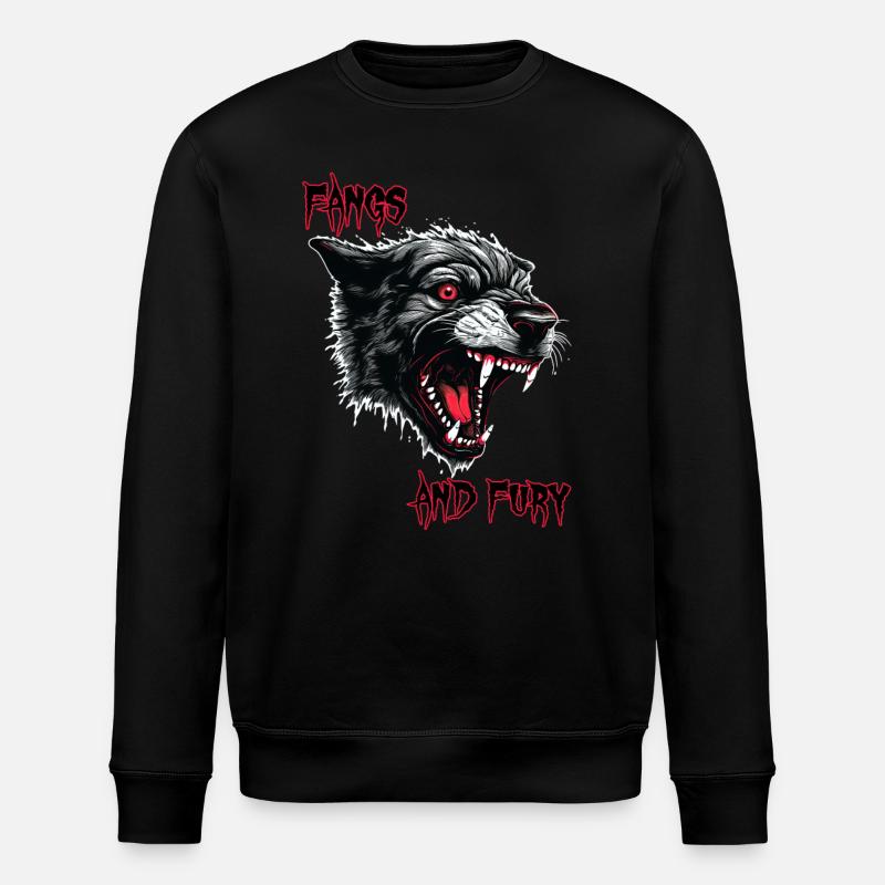 Démon Chat Noir, et Fureur - Sweat bio ROLLER Stanley/Stella Unisexe - noir