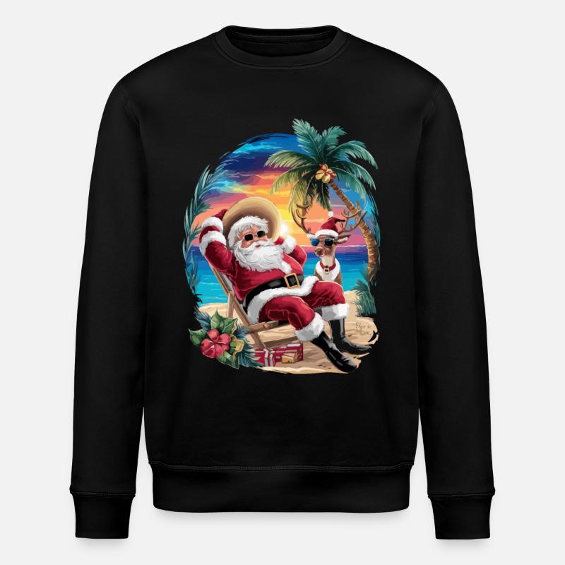 Weihnachten im Juli - Stanley/Stella Unisex Bio-Sweatshirt ROLLER - Schwarz