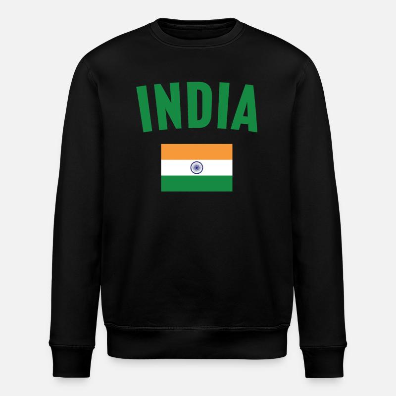 Drapeau de l’Inde - Sweat bio ROLLER Stanley/Stella Unisexe - noir