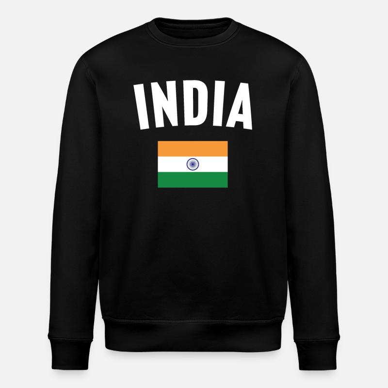 Drapeau de l’Inde - Sweat bio ROLLER Stanley/Stella Unisexe - noir