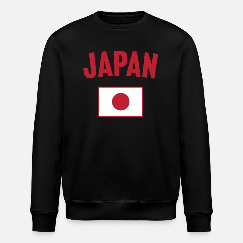 Japanische Flagge - Stanley/Stella Unisex Bio-Sweatshirt ROLLER - Schwarz