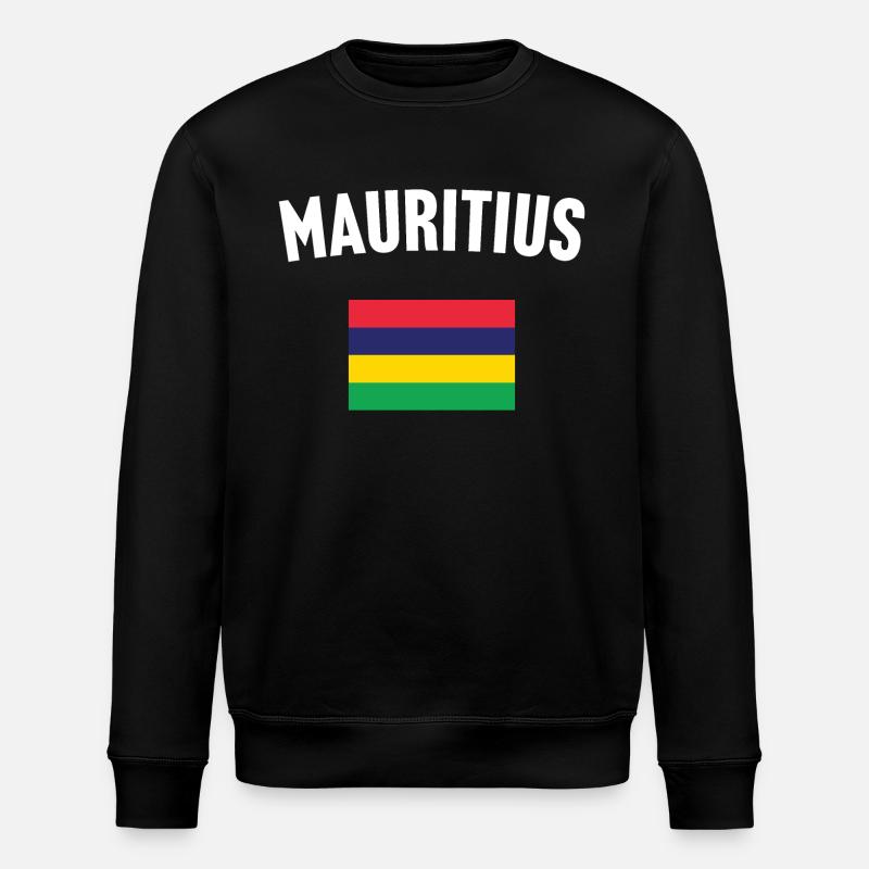 Drapeau de l’île Maurice - Sweat bio ROLLER Stanley/Stella Unisexe - noir