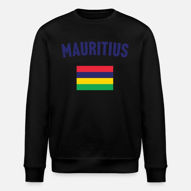 Drapeau de l’île Maurice - Sweat bio ROLLER Stanley/Stella Unisexe - noir