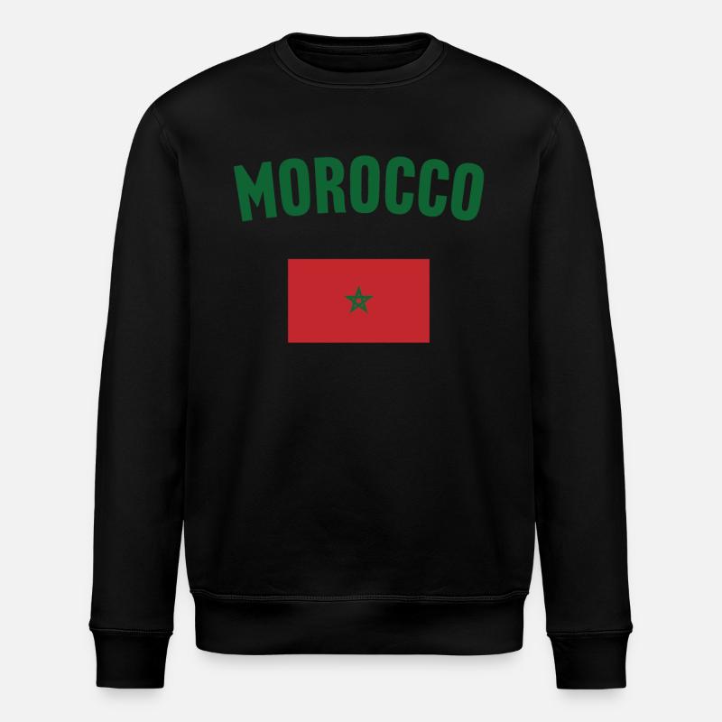 Drapeau du Maroc - Sweat bio ROLLER Stanley/Stella Unisexe - noir