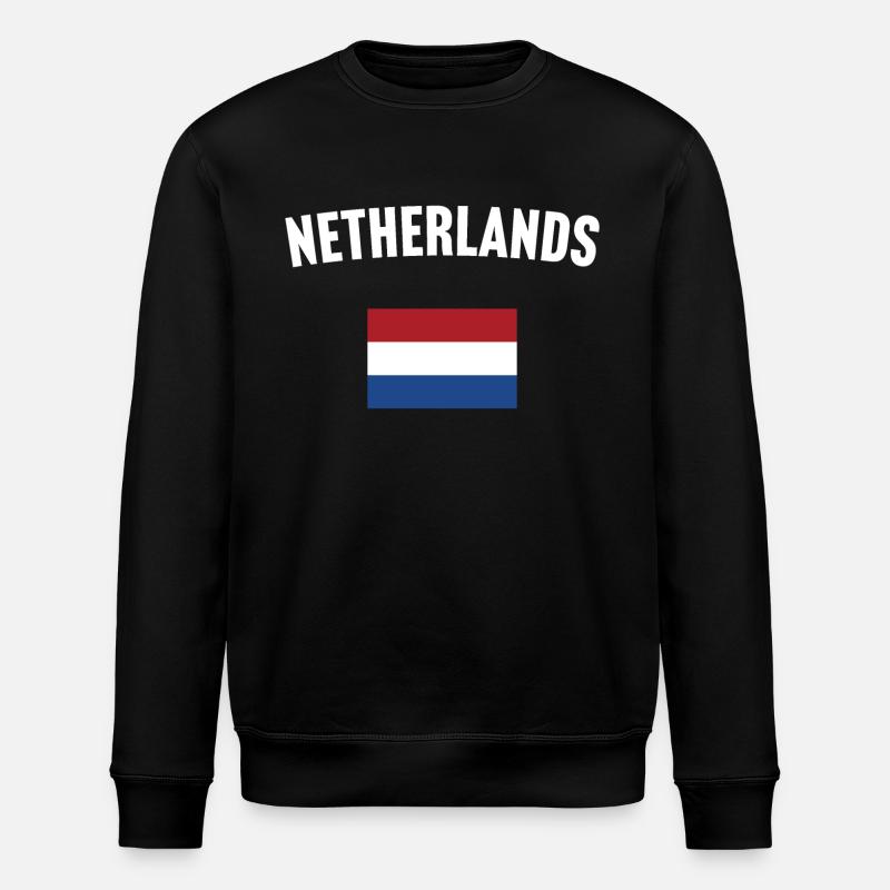 Drapeau néerlandais - Sweat bio ROLLER Stanley/Stella Unisexe - noir