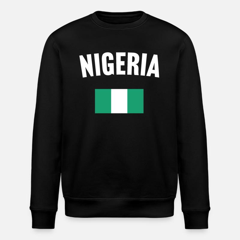 Drapeau du Nigeria - Sweat bio ROLLER Stanley/Stella Unisexe - noir