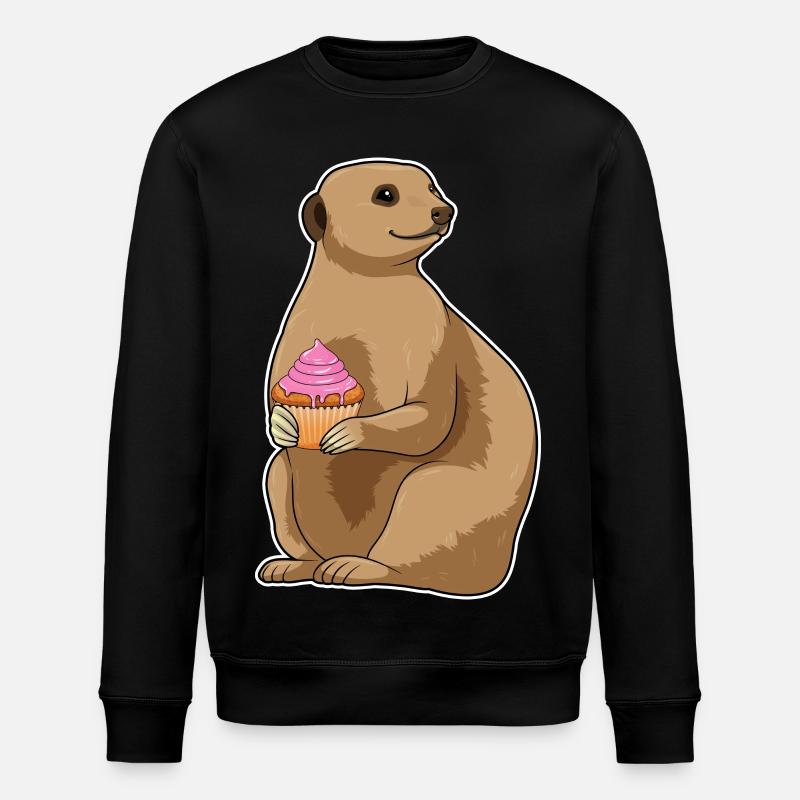 Muffin suricate - Sweat bio ROLLER Stanley/Stella Unisexe - noir