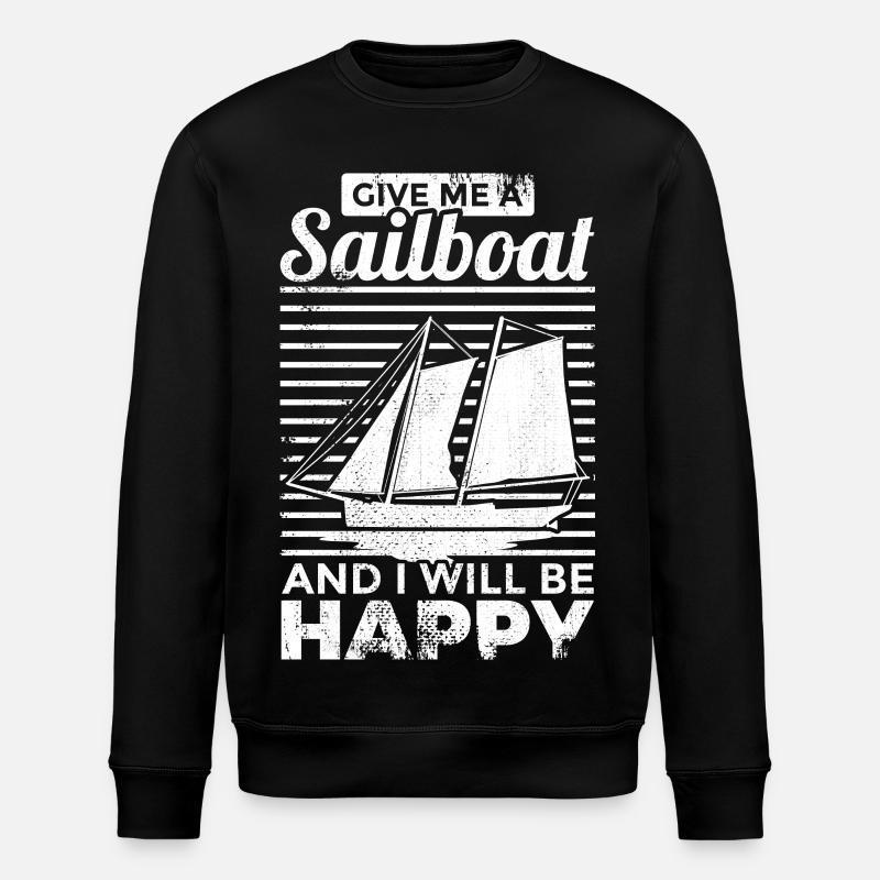 Dicton de la voile - Sweat bio ROLLER Stanley/Stella Unisexe - noir