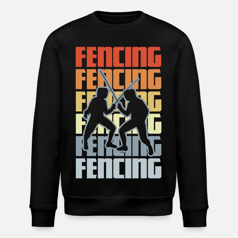 Clôture rétro - Sweat bio ROLLER Stanley/Stella Unisexe - noir