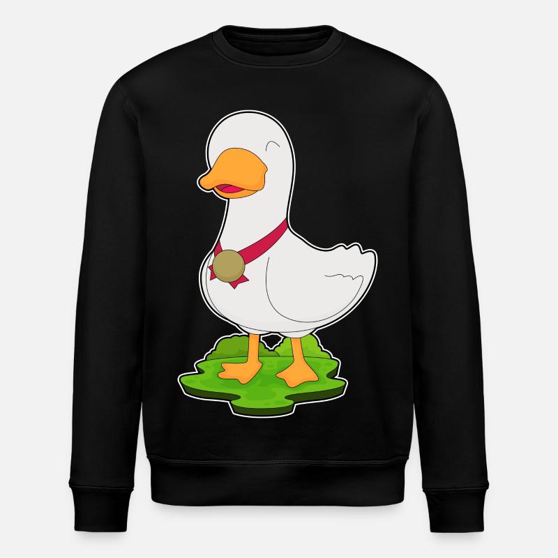 Duck Medal - Stanley/Stella ROLLER Unisex Organic Sweatshirt - black
