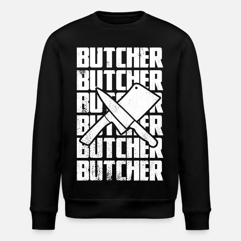 Drôle de boucher - Sweat bio ROLLER Stanley/Stella Unisexe - noir